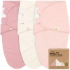 Keababies 3-pack Soothe (wren) Swaddle Wraps