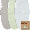 Keababies 3-pack Soothe (wren) Swaddle Wraps