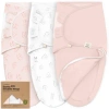 Keababies 3-pack Soothe Zippy Swaddle Wrap In Abc Land Rose