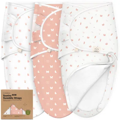 Keababies 3-pack Soothe Zippy Swaddle Wrap In Butterflies