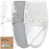 Keababies 3-pack Soothe Zippy Swaddle Wrap In Cloud