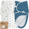Keababies 3-pack Soothe Zippy Swaddle Wrap In Cosmo
