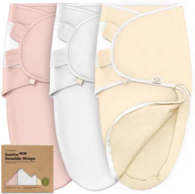 Keababies 3-pack Soothe Zippy Swaddle Wrap In Pink