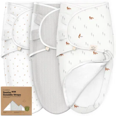 Keababies 3-pack Soothe Zippy Swaddle Wrap In Forest