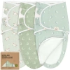 Keababies 3-pack Soothe Zippy Swaddle Wrap In Lunaris