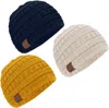 Keababies 3-pack Warmzy Baby Beanies In Multi