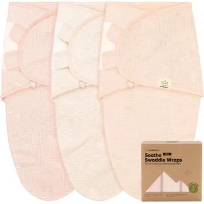 Keababies 3-pack Soothe (wren) Swaddle Wraps In Pink