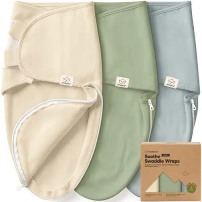 Keababies 3-pack Soothe Zippy Swaddle Wrap In Green