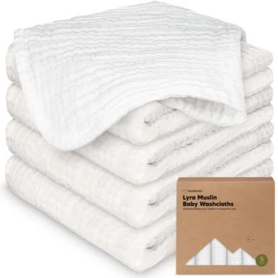 Keababies 5-pack Lyra Muslin Baby Washcloths In Neutral