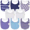 Keababies Kids'  8-pack Baby Drool Bibs In Azure