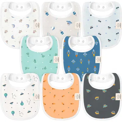 Keababies Kids'  8-pack Baby Drool Bibs In Cosmo