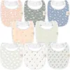 Keababies Kids'  8-pack Baby Drool Bibs In Fleur