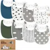 Keababies Kids'  8-pack Baby Drool Bibs In Multi