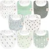Keababies 8-pack Baby Drool Bibs In Multi
