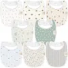 Keababies Kids'  8-pack Baby Drool Bibs In Prairie