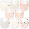 Keababies 8-pack Baby Drool Bibs In Prism