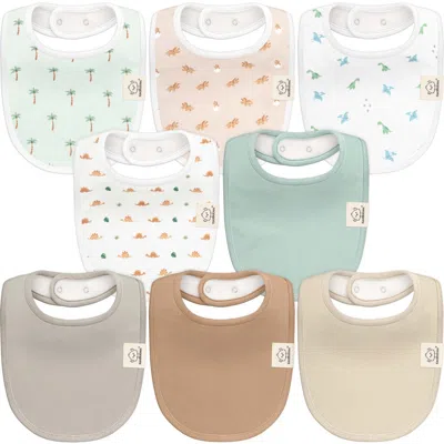 Keababies Kids'  8-pack Baby Drool Bibs In Roarsome