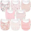 Keababies Kids'  8-pack Baby Drool Bibs In Sweet Charm