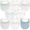 Keababies Kids'  8-pack Baby Drool Bibs In Vessels
