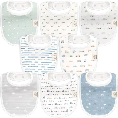 Keababies Kids'  8-pack Baby Drool Bibs In Vessels