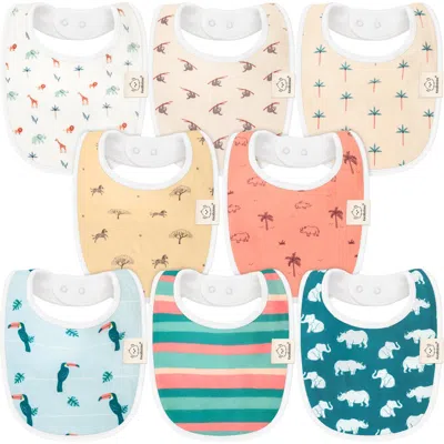 Keababies Kids'  8-pack Baby Drool Bibs In Wildscape