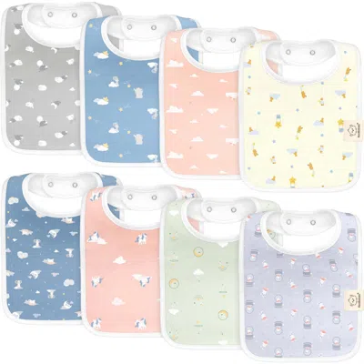 Keababies Kids'  8-pack Coast Drool Bibs In Multi