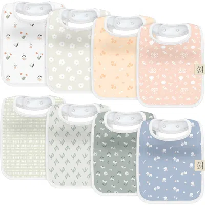 Keababies Kids'  8-pack Coast Drool Bibs In Fleur