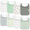 Keababies 8-pack Coast Drool Bibs In Blue