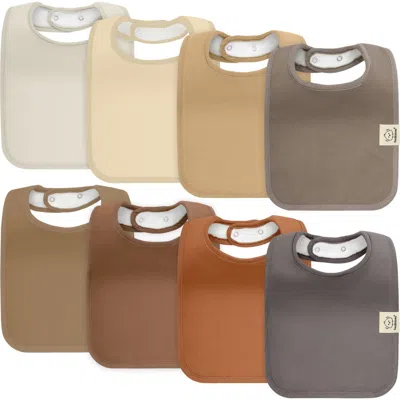 Keababies Kids'  8-pack Coast Drool Bibs In Terracotta