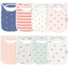 Keababies 8-pack Hallo Drool Bibs In Multi
