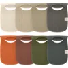 Keababies Kids'  8-pack Hallo Drool Bibs In Brick