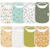 Keababies 8-pack Hallo Drool Bibs In Mesozoic