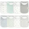 Keababies 8-pack Hallo Drool Bibs In Multi