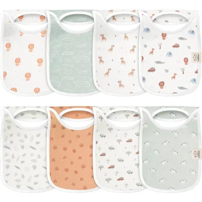 Keababies Kids'  8-pack Hallo Drool Bibs In Wilderness