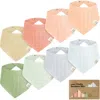 Keababies Kids'  8-pack Lumi Muslin Bandana Bibs In Dew