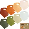 Keababies Kids'  8-pack Lumi Muslin Bandana Bibs In Sahara