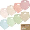 Keababies Kids'  8-pack Lumi Muslin Bandana Bibs In Wild Bloom
