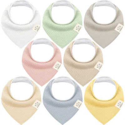 Keababies Kids'  8-pack Quin Bandana Bibs In Dawn