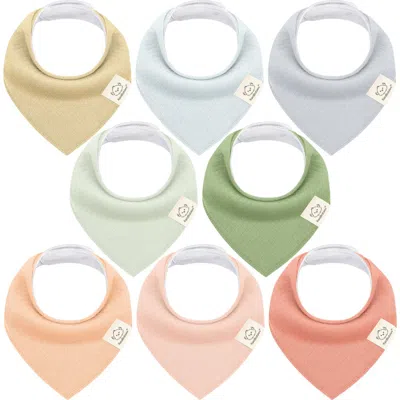 Keababies Kids'  8-pack Quin Bandana Bibs In Dew
