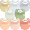 Keababies Kids'  8-pack Quin Drool Bibs In Dew