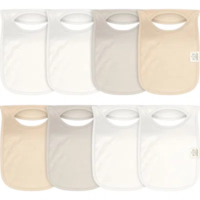 Keababies 8-pack Hallo Drool Bibs In Neutral