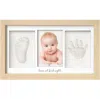 Keababies Baby Handprint & Footprint Keepsake Duo Frame In Ash Wood