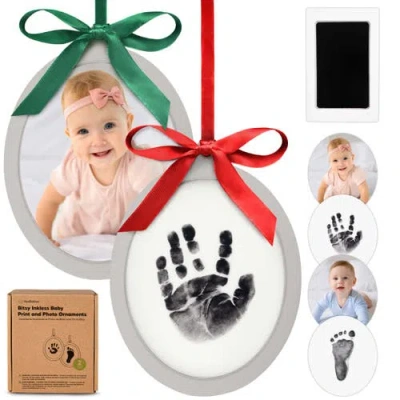 Keababies Bitsy Inkless Baby Print And Photo Ornaments In White