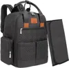 Keababies Bree Diaper Backpack In Charcoal