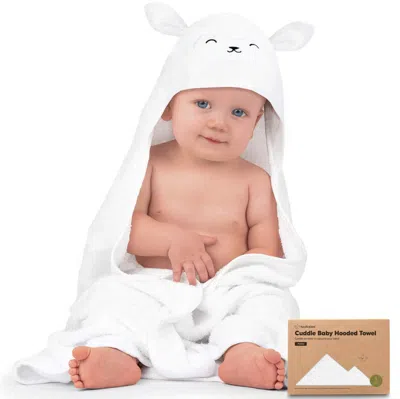 Keababies Cuddle Baby Hooded Towel In Lamb