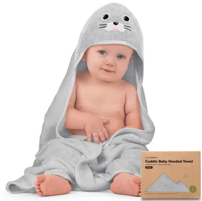 Keababies Cuddle Baby Hooded Towel In Seal
