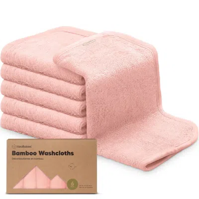 Keababies Deluxe Baby Washcloths In Blush Pink