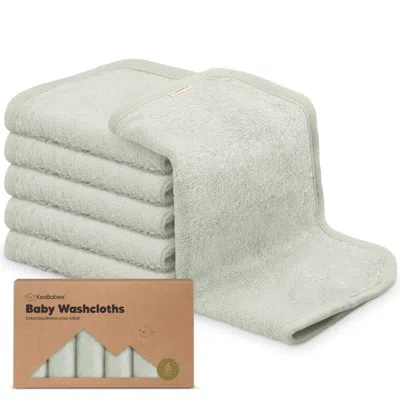 Keababies Deluxe Baby Washcloths In Dove