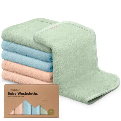 Keababies Deluxe Baby Washcloths In Mellow