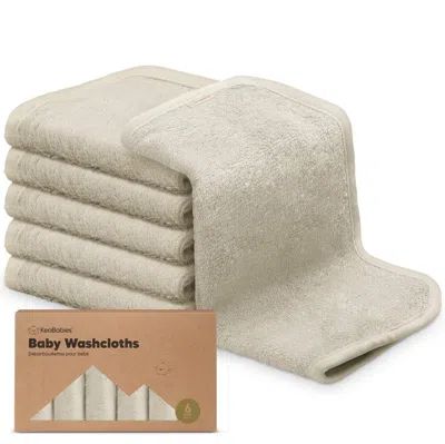 Keababies Deluxe Baby Washcloths In Neutral